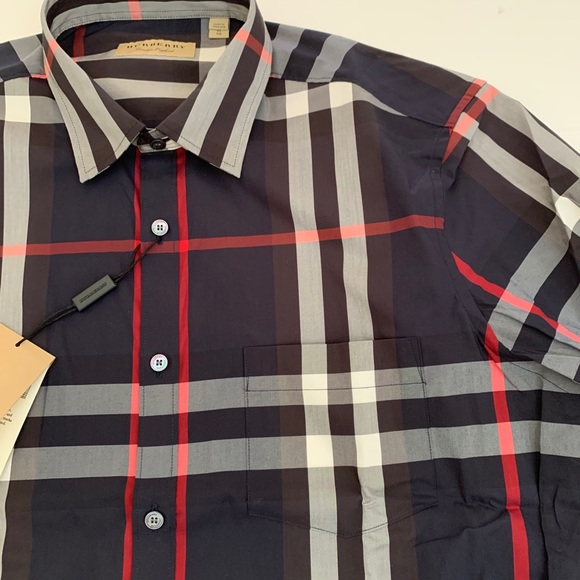 BURBERRY London England Plaid Check Men’s Shirt XL - Picture 6 of 7